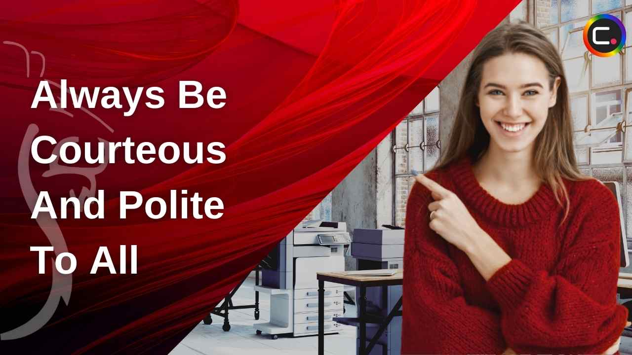 A very polite employee