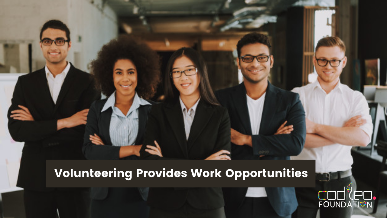 Volunteering provides work opportunities