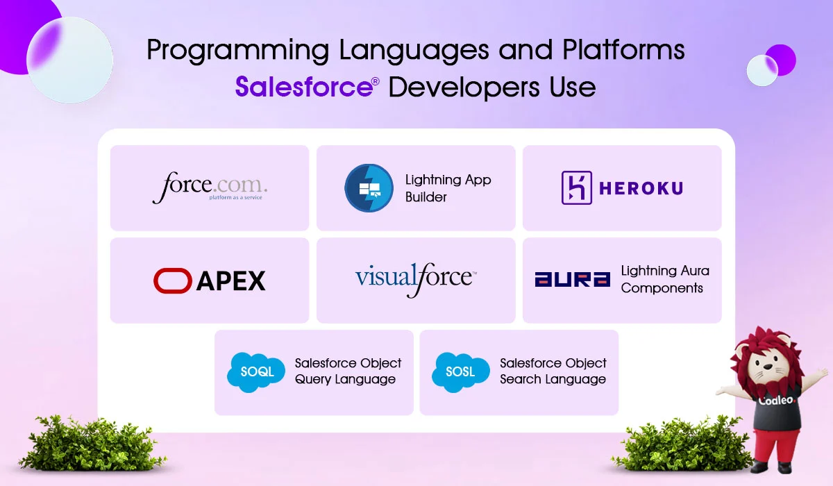 programming languages and platforms salesforce developers use
