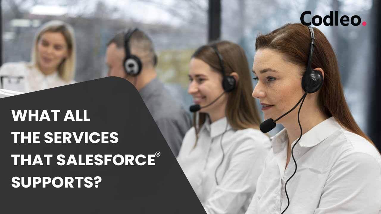 WHAT ALL THE SERVICES THAT SALESFORCE SUPPORTS?