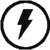 vector image of lightning